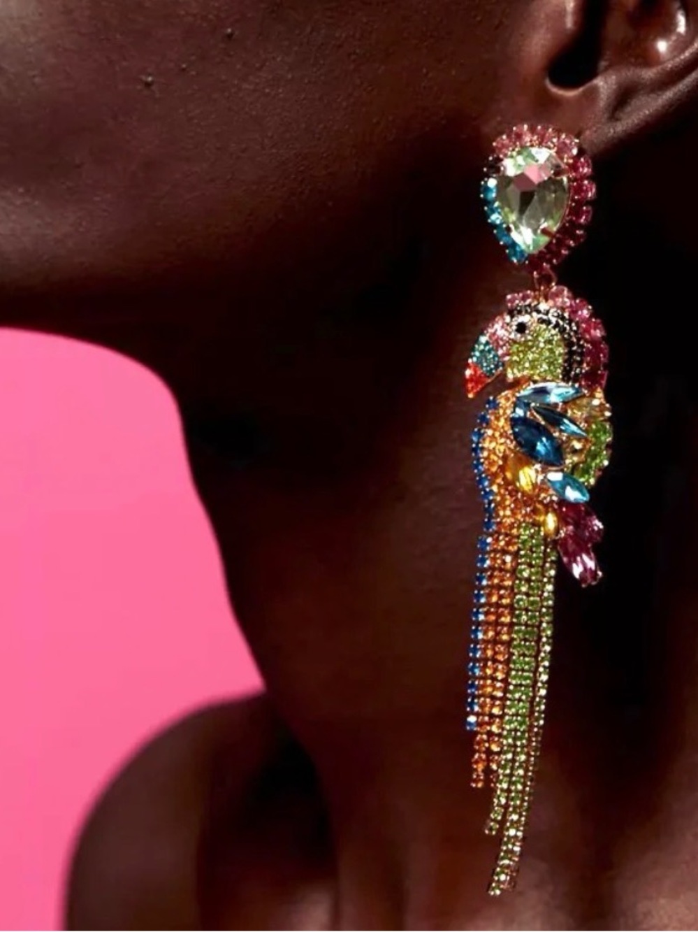 New Natasha PARROT JUNGLE earrings - Picture 10 of 17